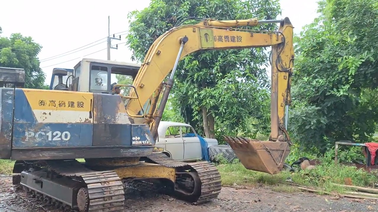 รีวิว komatsu pc100-5 ยังไม่มีเนื้อคู่รถขุดรุ่นพิมพ์นิยม excavator