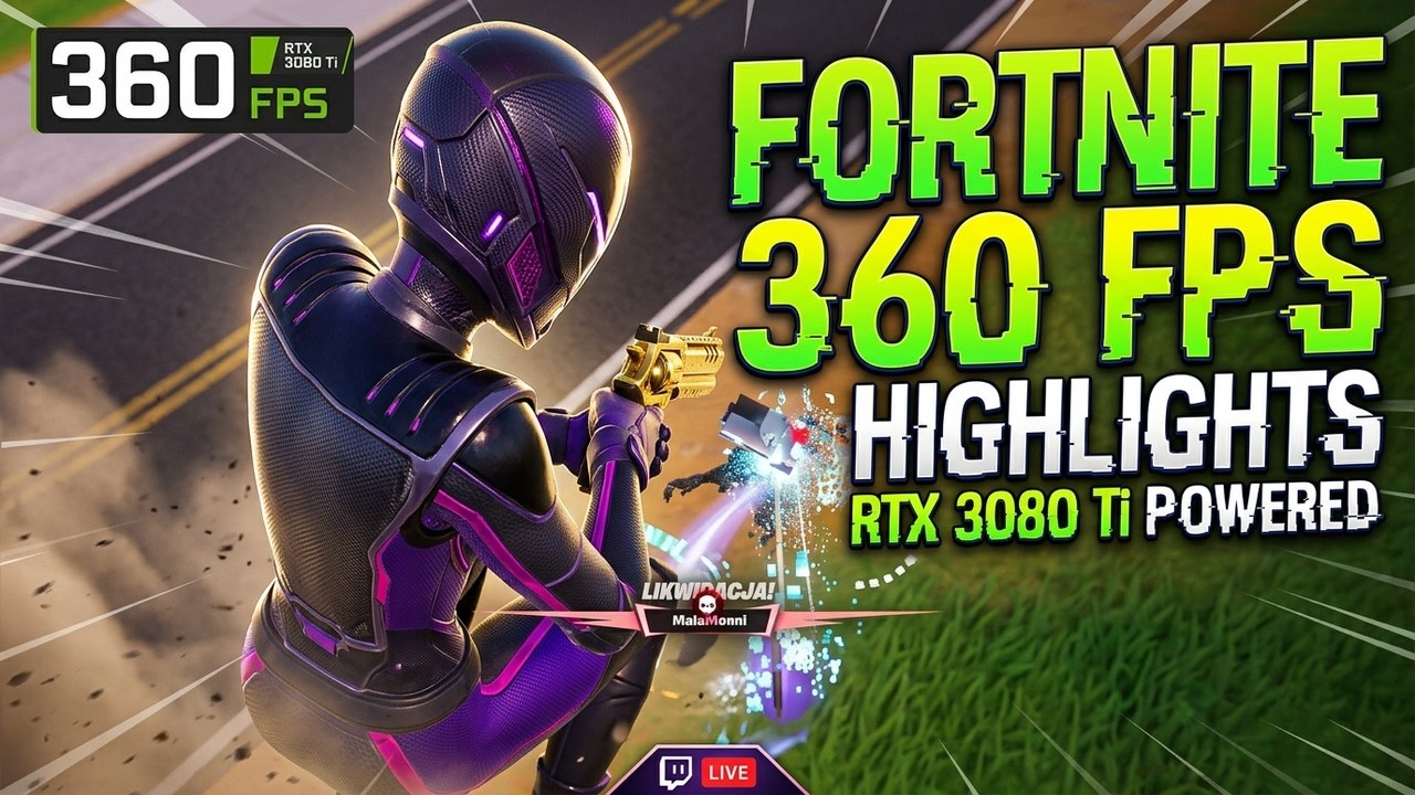 360 FPS Fortnite Highlights | RTX 3080 Ti Blitz Royale Gameplay!