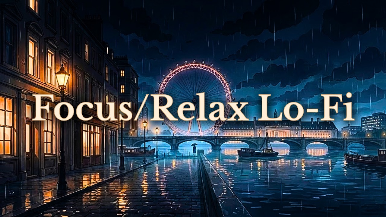 Soft Late Night Focus in London 🌙 | Lo-Fi Hip Hop Beats for Study & Relax | Vol. 12