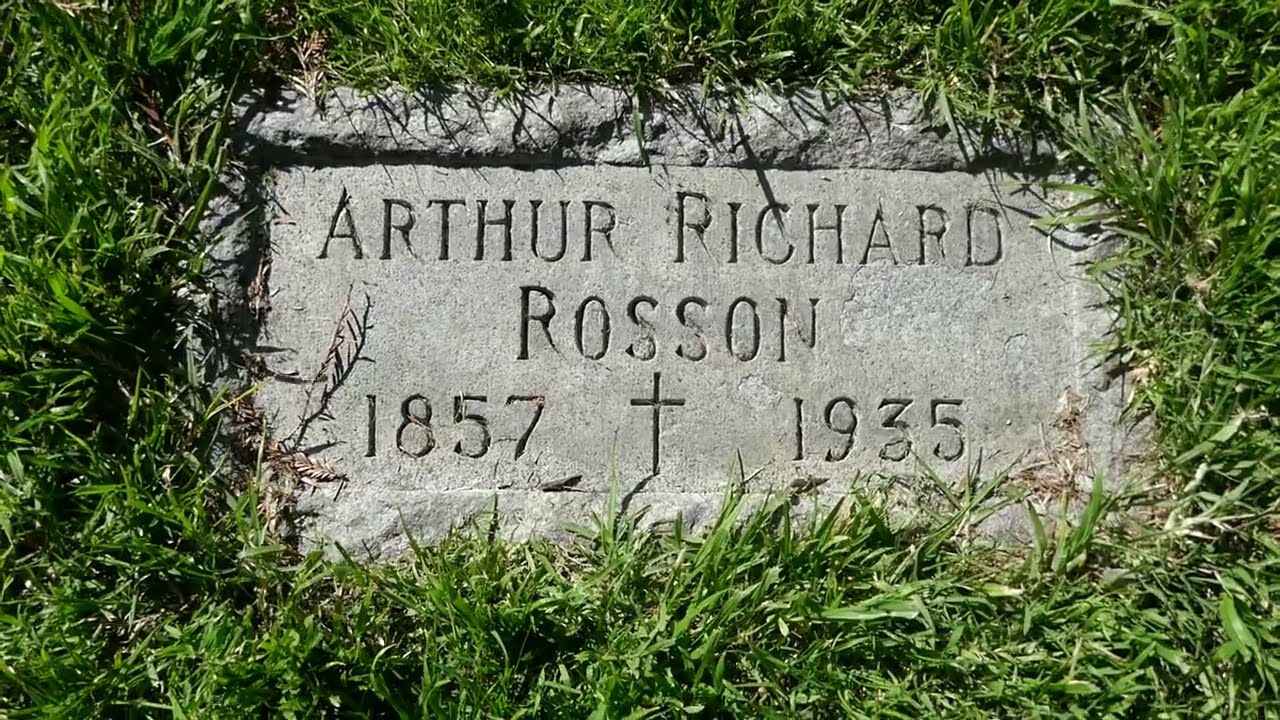 Director Arthur Rosson Grave Garden of Legends Hollywood Forever Cemetery LA CA USA April 4, 2023
