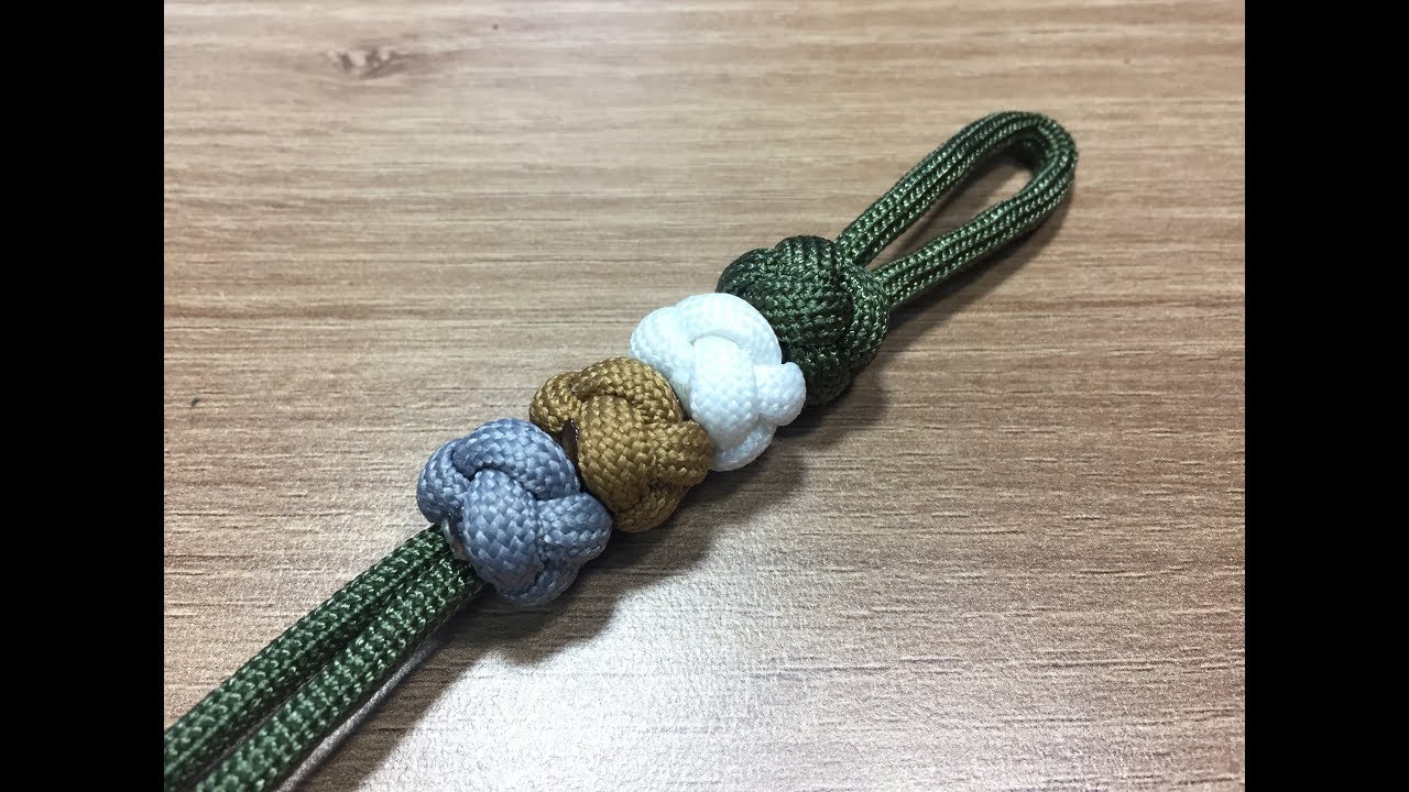 파라코드 매듭 '레인져 비드 매듭'   How to make  'a ranger bead' paracord knot