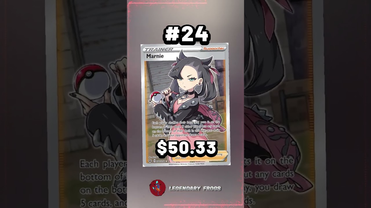 Top 50 Full Art Trainers (Supporter) Pokemon Cards #shorts #pokemoncards