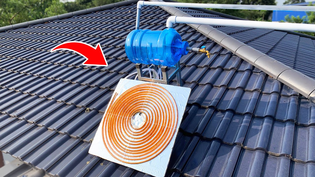 I Never Have to Buy Gas or Electric Again ! How to Heat Water from PVC Pipe and Empty Bottle