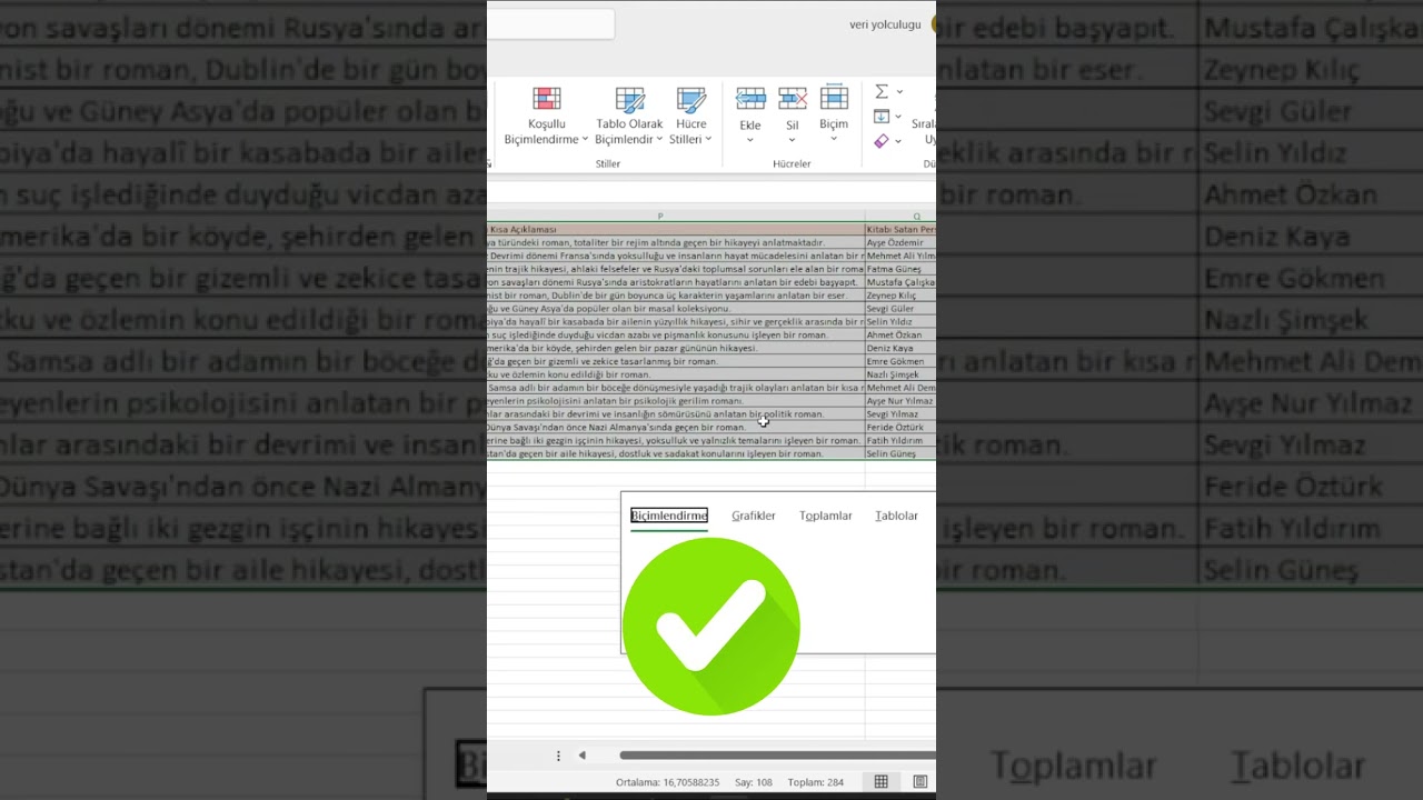 Excel'de H&uuml;cre Boyutunu Otomatik D&uuml;zenleme | Satır ve S&uuml;tun Boyutları