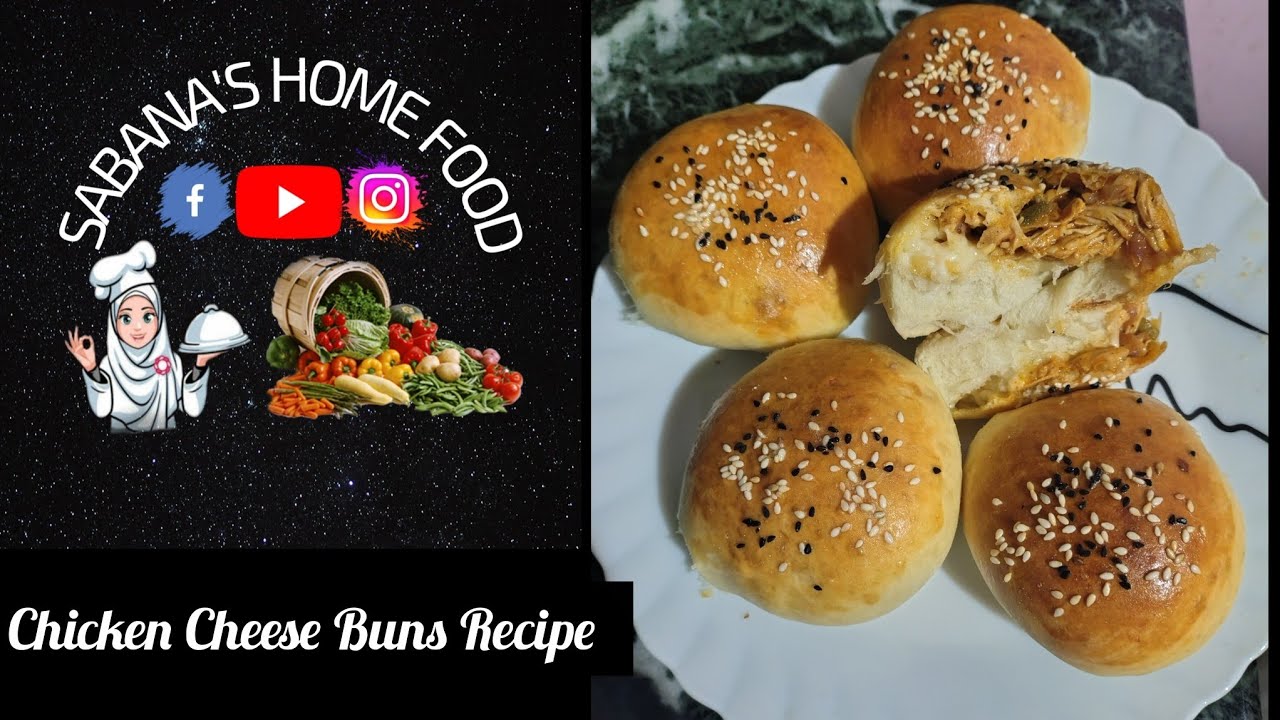 Chicken  Cheese  Stuffed  Buns  Recipe/  Soft  And  Spongy/  Homemade  Recipe 