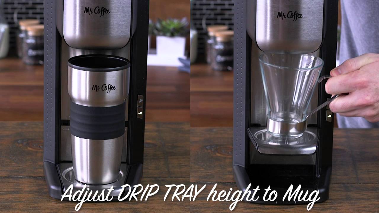 Mr. Coffee&reg; Single Cup Coffeemaker with Built-in Grinder