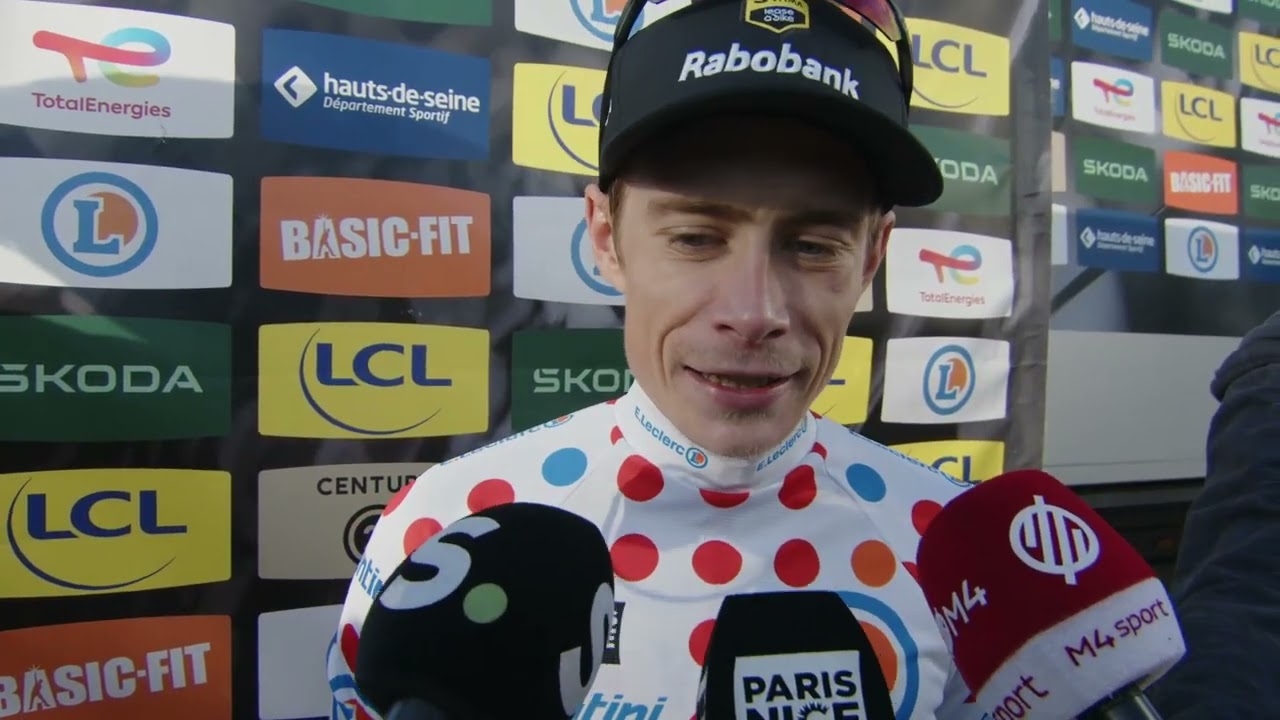 Jonas Vingegaard - Interview &agrave; l'arriv&eacute;e - &Eacute;tape 5 - Paris-Nice 2026