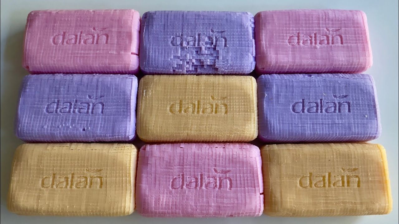 Cutting dry soap cubes on Dalan