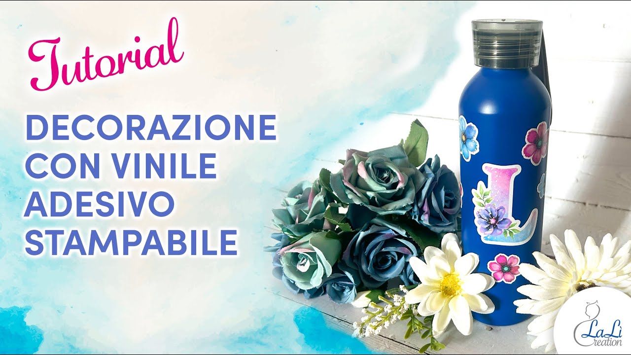 Decorazione borraccia con vinile stampabile