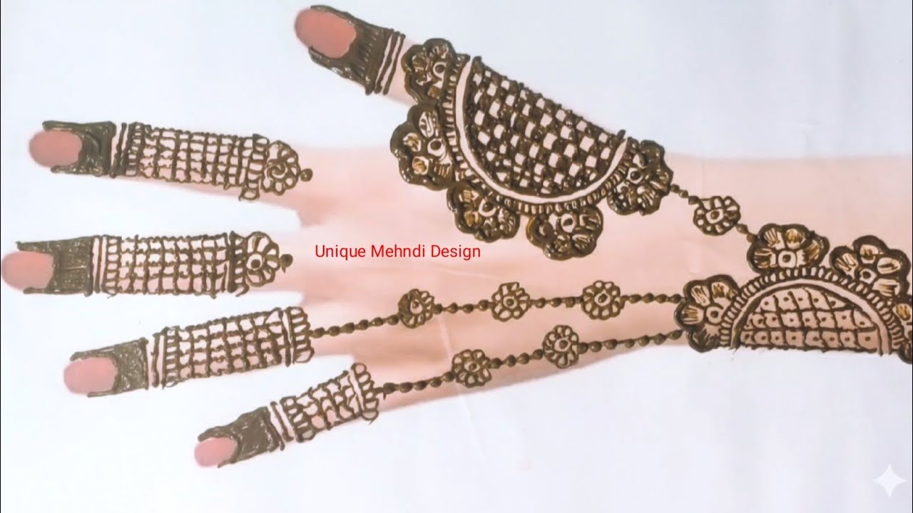 Easy Mandala Jewellery MehndiDesign 💅 | Back Hand Mehndi Most Viral Jewellery MehndiDesign for Girls