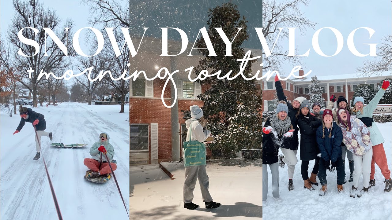Snow Day Vlog + Winter Morning Routine!