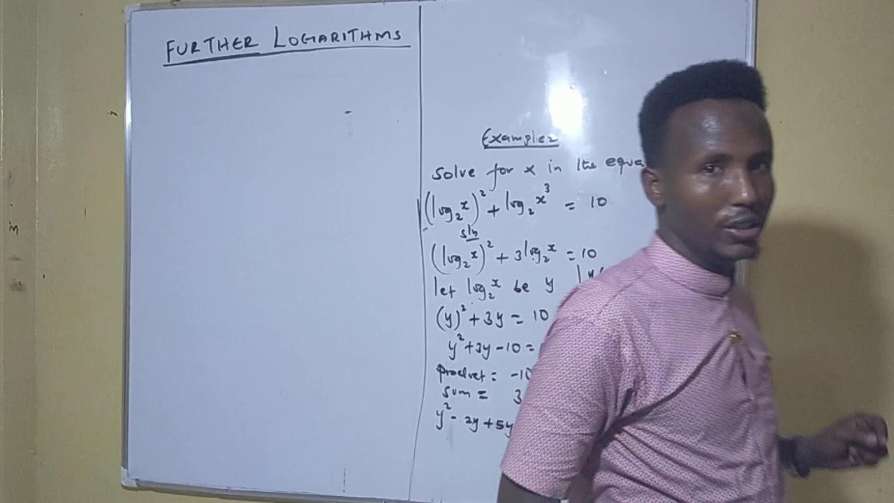 #KCSE Questions of Further logarithms
