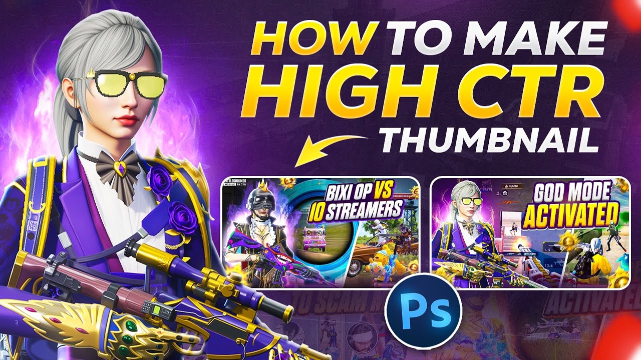 How to Make a Gaming Thumbnail Like Bixiop in Photoshop?