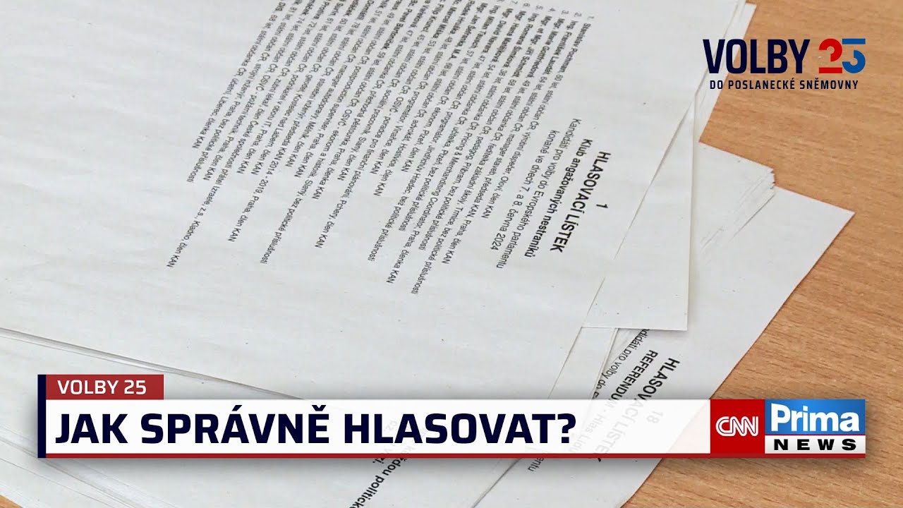 VOLBY 2025: V Česku se pr&aacute;vě otevřely volebn&iacute; m&iacute;stnosti. Jak spr&aacute;vně hlasovat?