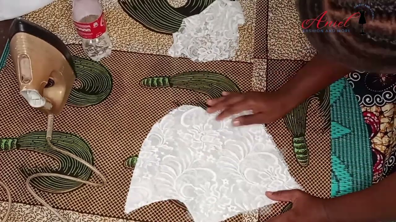 How to laminate or add lining to a lace fabric. Easy to learn, #beginners friendly.