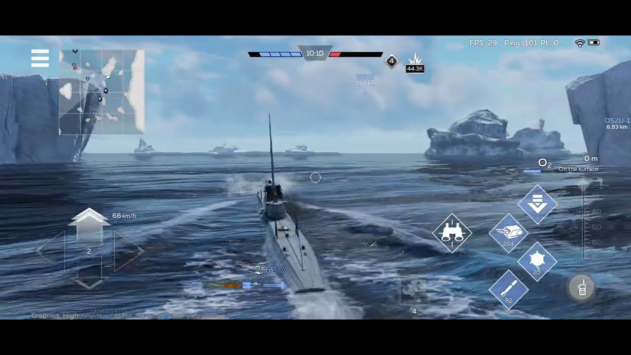 Soviet L-3 Submarine in action👊 (War Thunder Mobile)