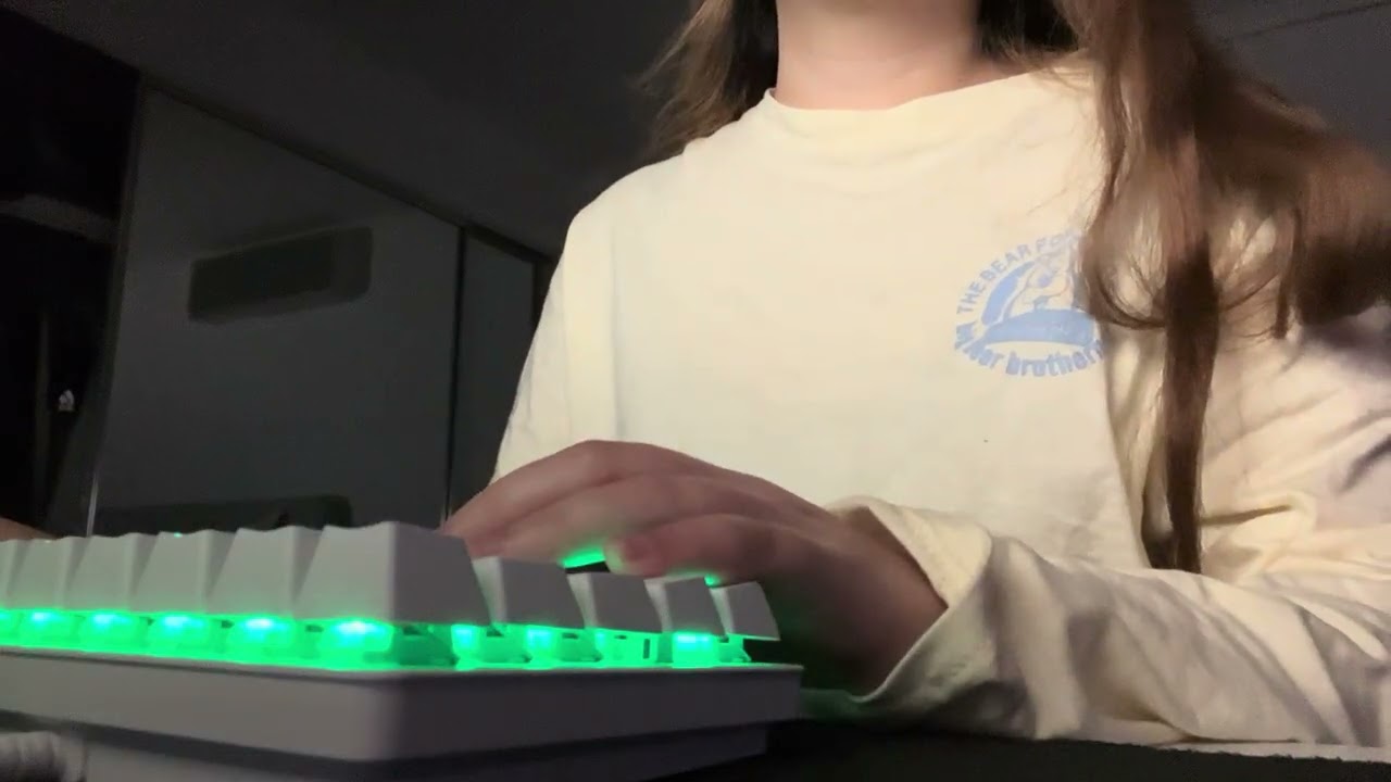 study with me (typing asmr)