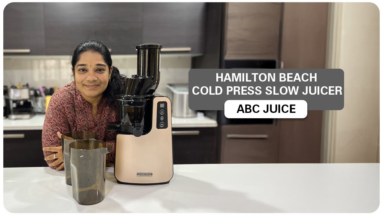How to Make ABC Juice with Hamilton Beach Cold Press Slow Juicer | Healthy Fruit Juice Recipe #tamil