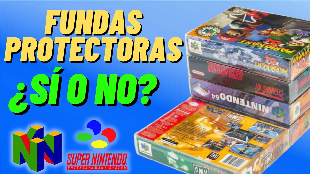 FUNDAS PROTECTORAS PARA JUEGOS DE NINTENDO ¿SÍ O NO? PROTEGE TUS JUEGOS
