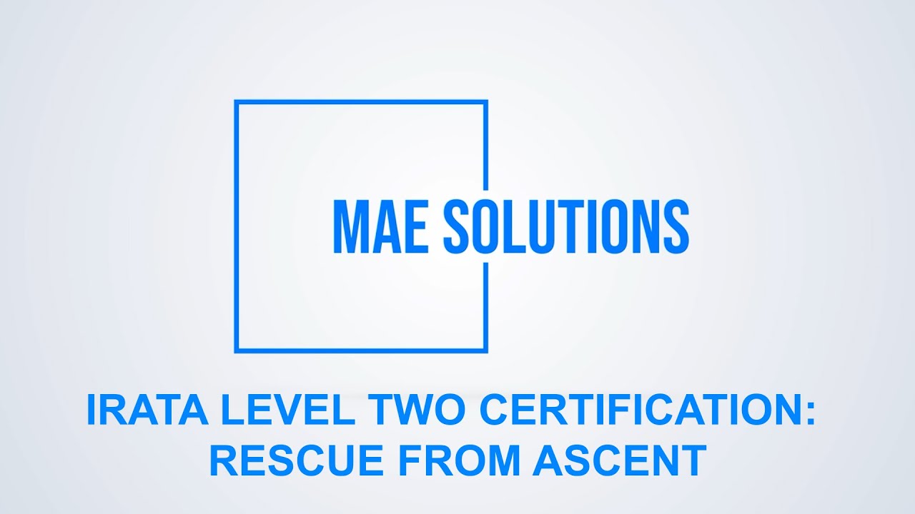 IRATA Level 2 - Rescue from Ascent
