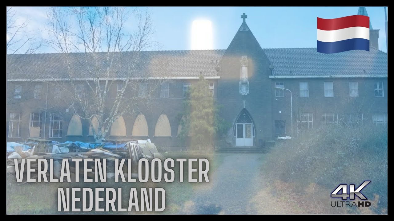 Verlaten Klooster in Nederland met Kapel ( 4k Ultra HD)