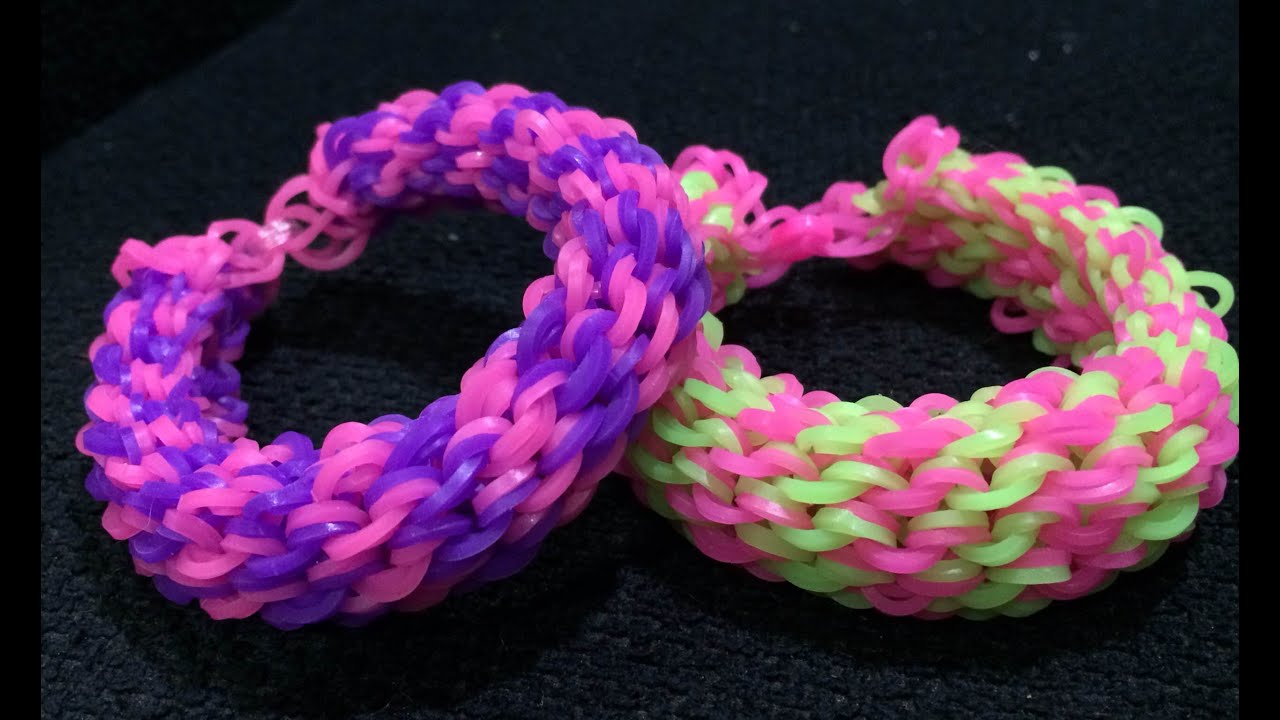คลิปสอนถักกำไลข้อมือซิลิโคนลูมแบนด์ลาย