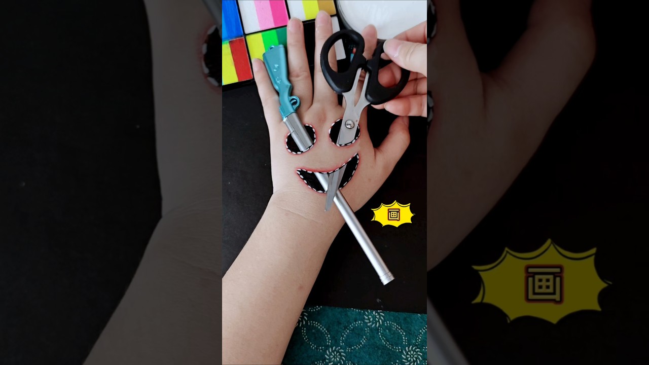 #学生党 #diy #魔术表演 #手掌画 #手绘 #funny #魔术 #nailart #mehndi #nails