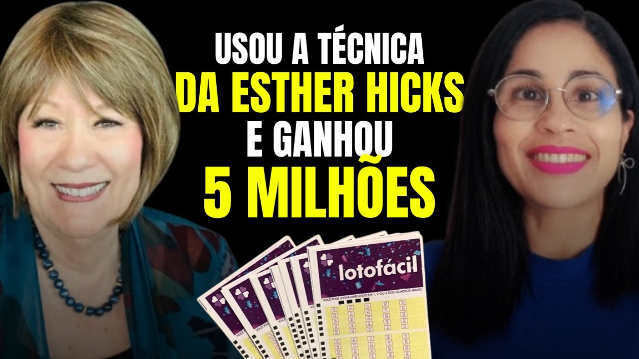Ela ganhou 5 milhões na Lotofácil em poucos dias com a técnica da Esther Hicks! 