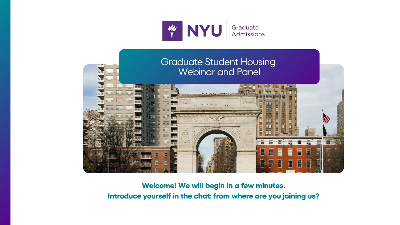 Graduate Housing Webinar and Panel (July 31)