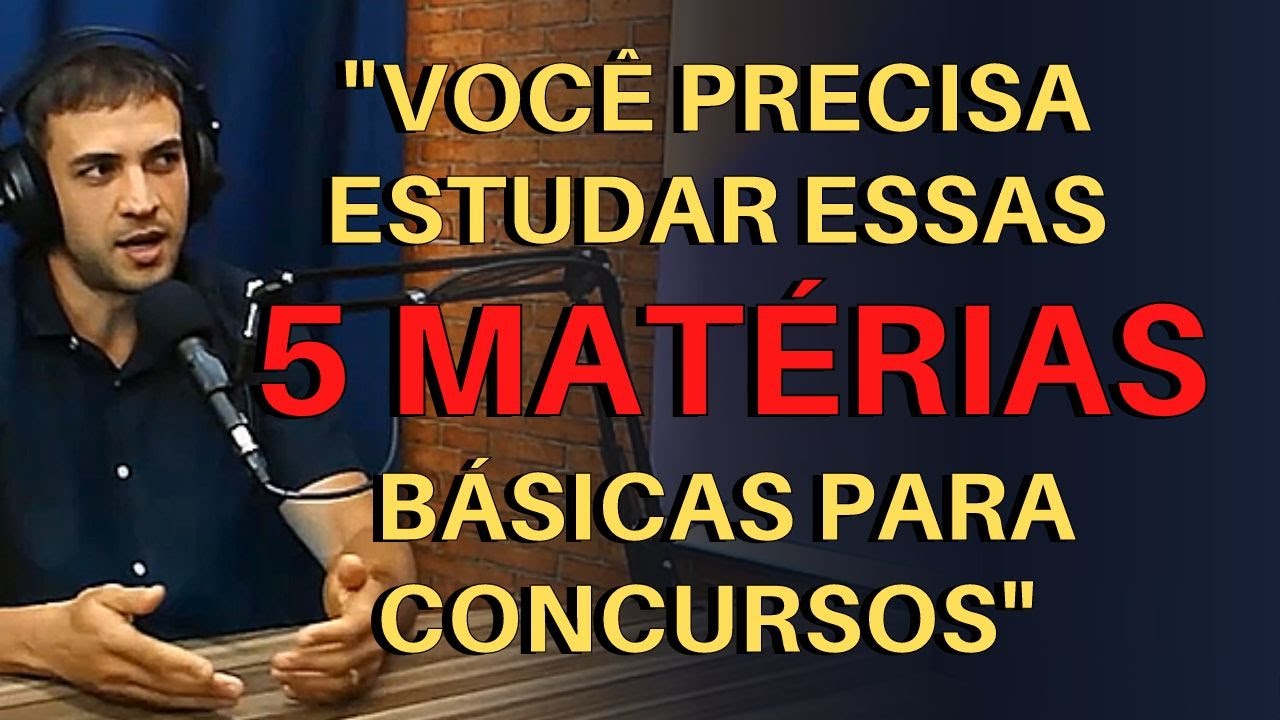 As Mat&eacute;rias Mais Importantes Para Estudar Para Concurso P&uacute;blico
