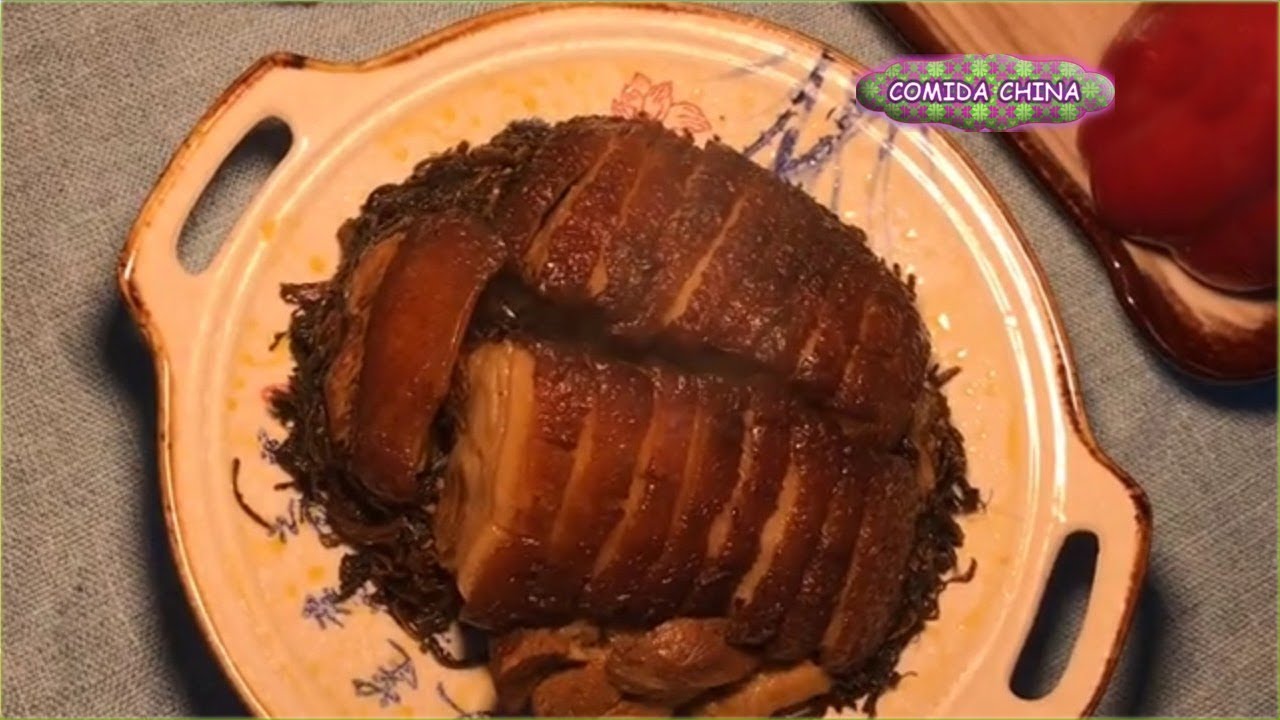[Comida China] Pr&aacute;ctica de carne con hebilla de Mei Cai super detallada