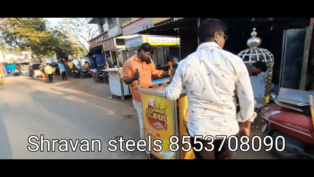 sweet corn counter #steel sweet#corn# #counter#