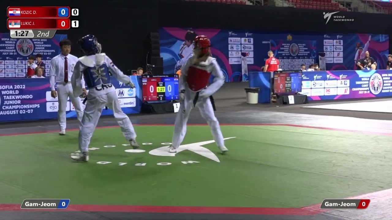 124 R16 Girls  55kg CRO KOZIC D  SRB LUKIC J