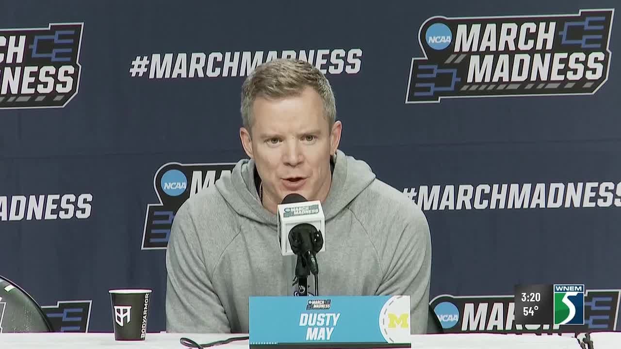 Coach Dusty May gives press conference ahead of Saturday's game