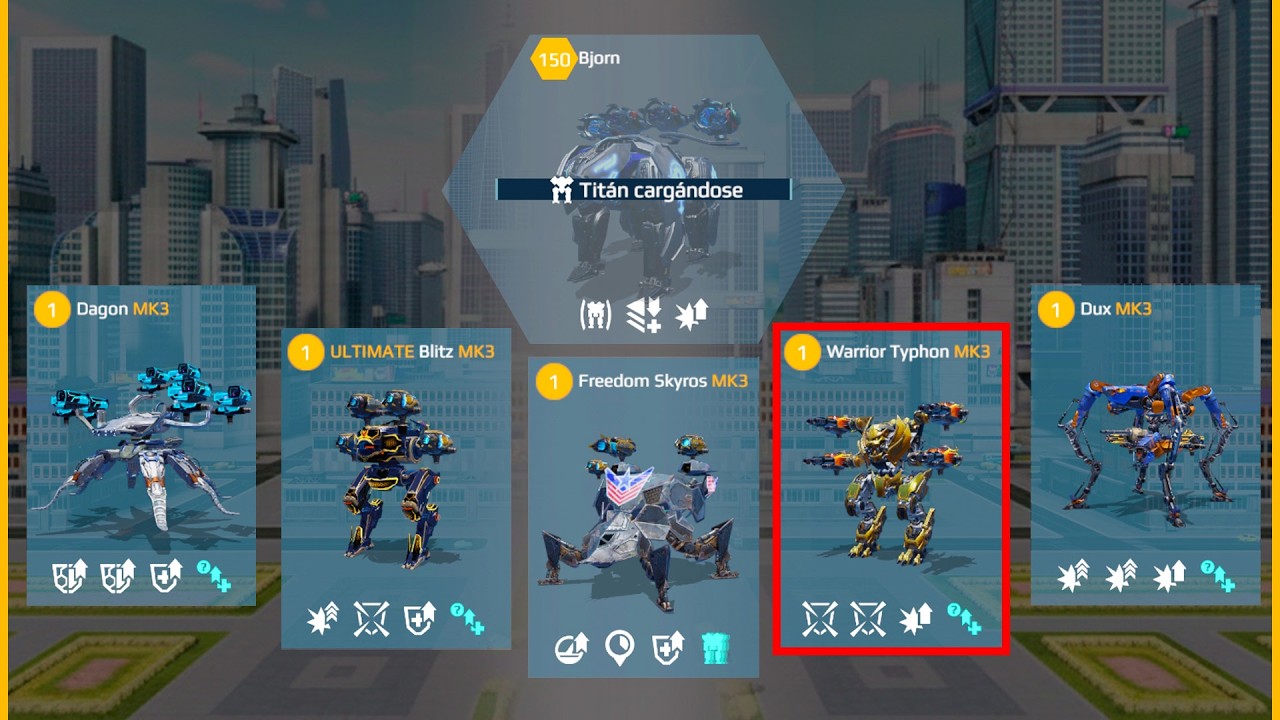 War Robots: Ангар со щитом Aegis | Typhon, Dagon, Skyros, Dux, UE Blitz Геймплей