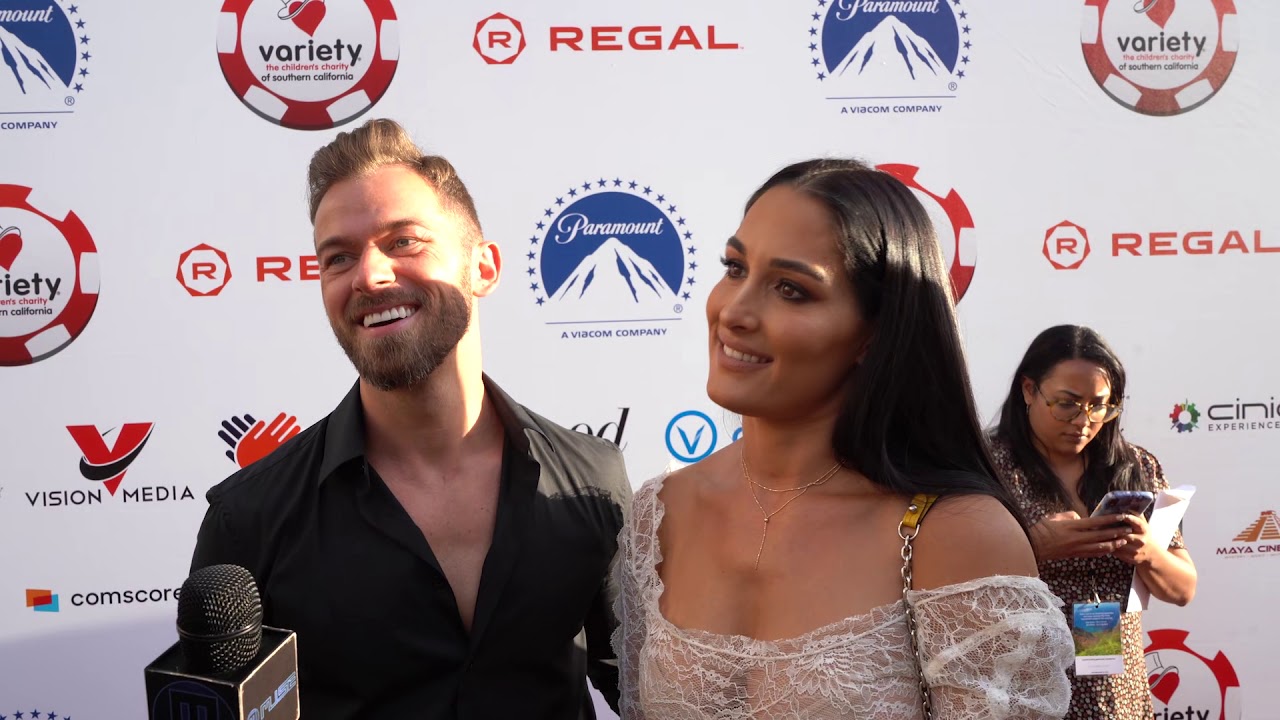 NIKKI BELLA & ARTEM CHIGVINTSEV at the Variety 9th Annual Poker Night