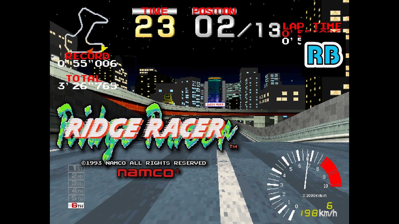 1993 [60fps] Ridge Racer (World) Intermediate Course ALL
