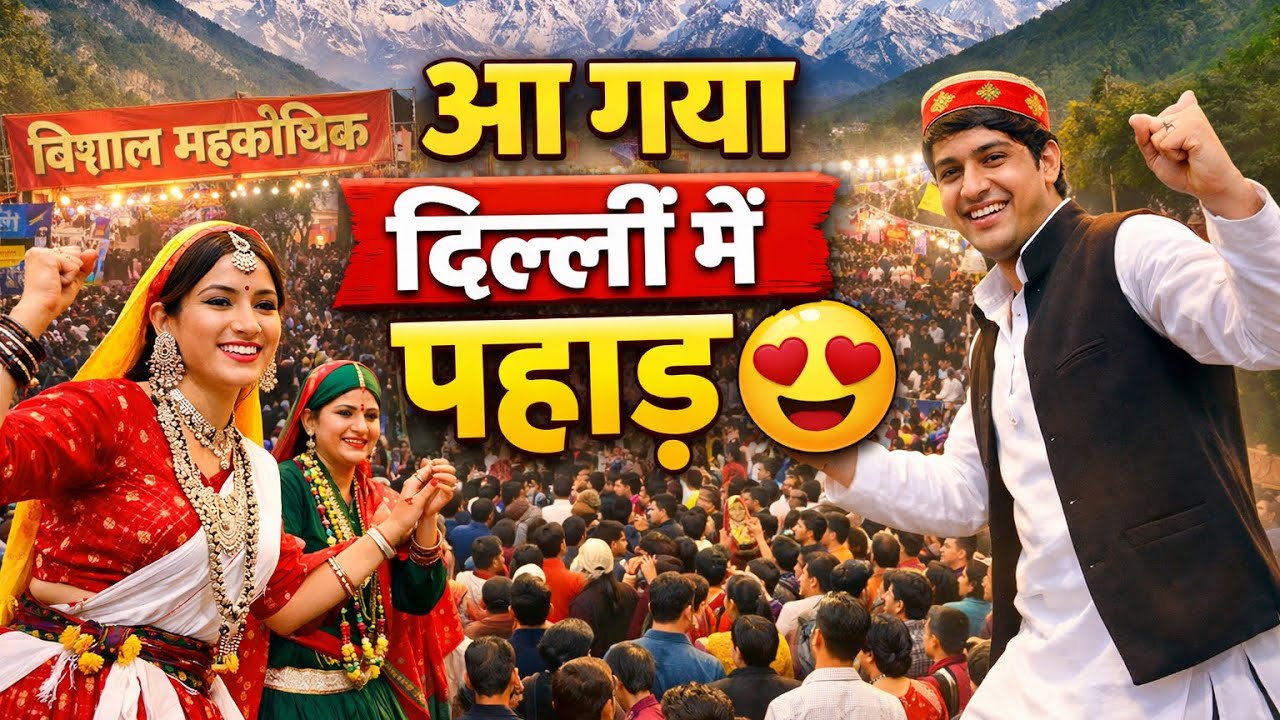 Dwarka Sector 14 Mein Uttarakhand Maha Kauthik 😍 | Pahadi Culture Delhi Mein | Viral Vlog
