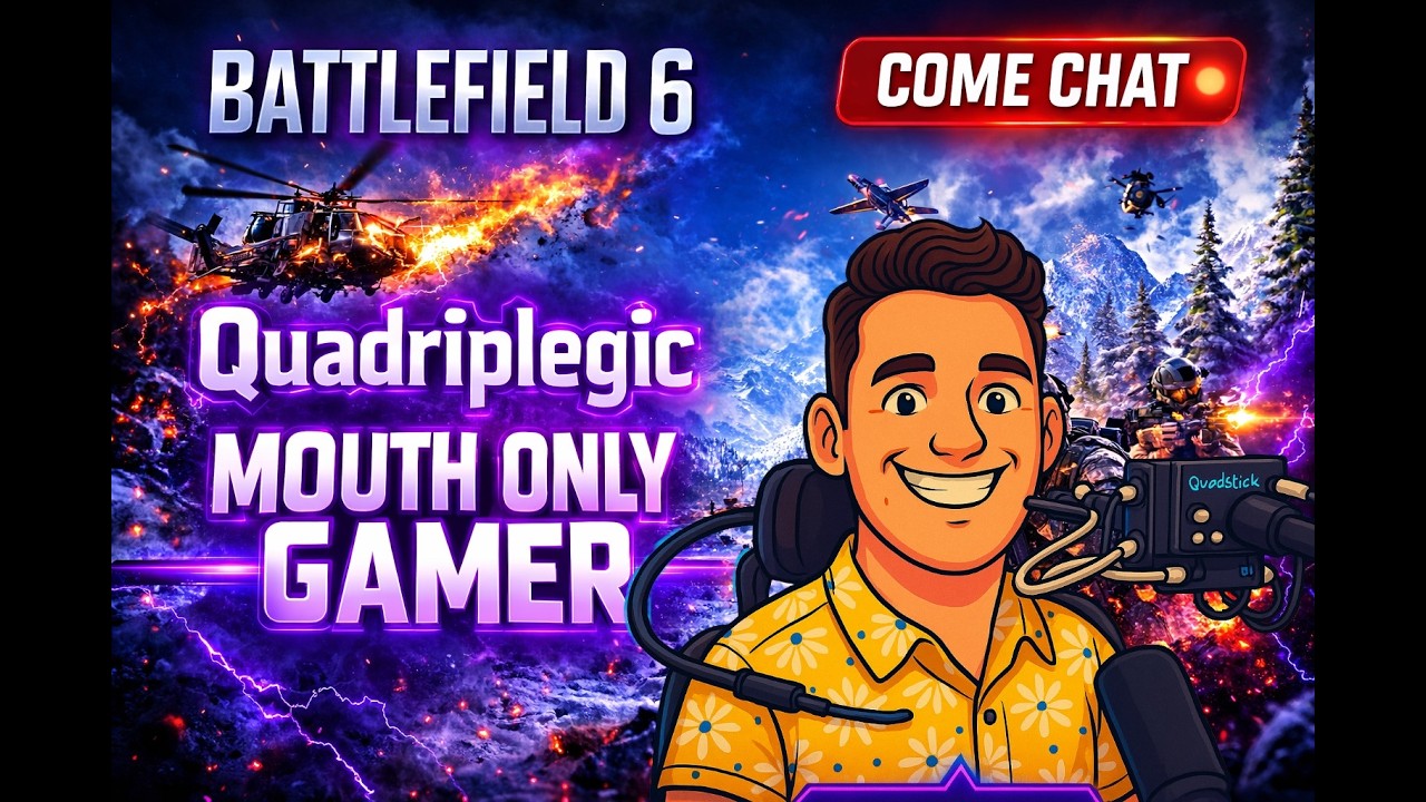 QUADRIPLEGIC GAMER |  NO HANDS | Battlefield 6 Gameplay