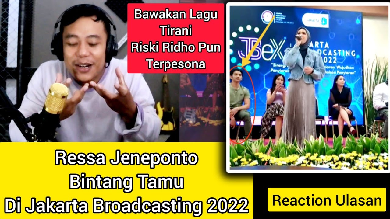 Ressa Jeneponto Bintang Tamu Di Jakarta Broadcasting_Bawakan Lagu Tirani Enak nya"Reaction Ulasan"