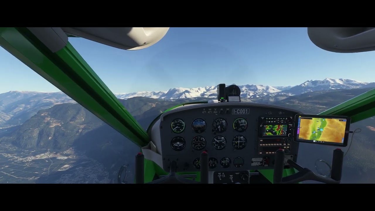VFR- Flug mit UL über Bozen LIPB --MS FS 2024--4k