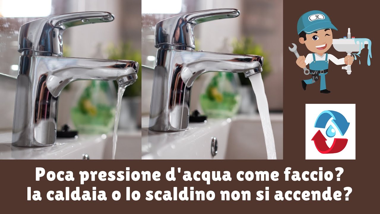 Ho poca pressione d'acqua la caldaia scaldino non parte posso avere piu' pressione e portata d'acqua