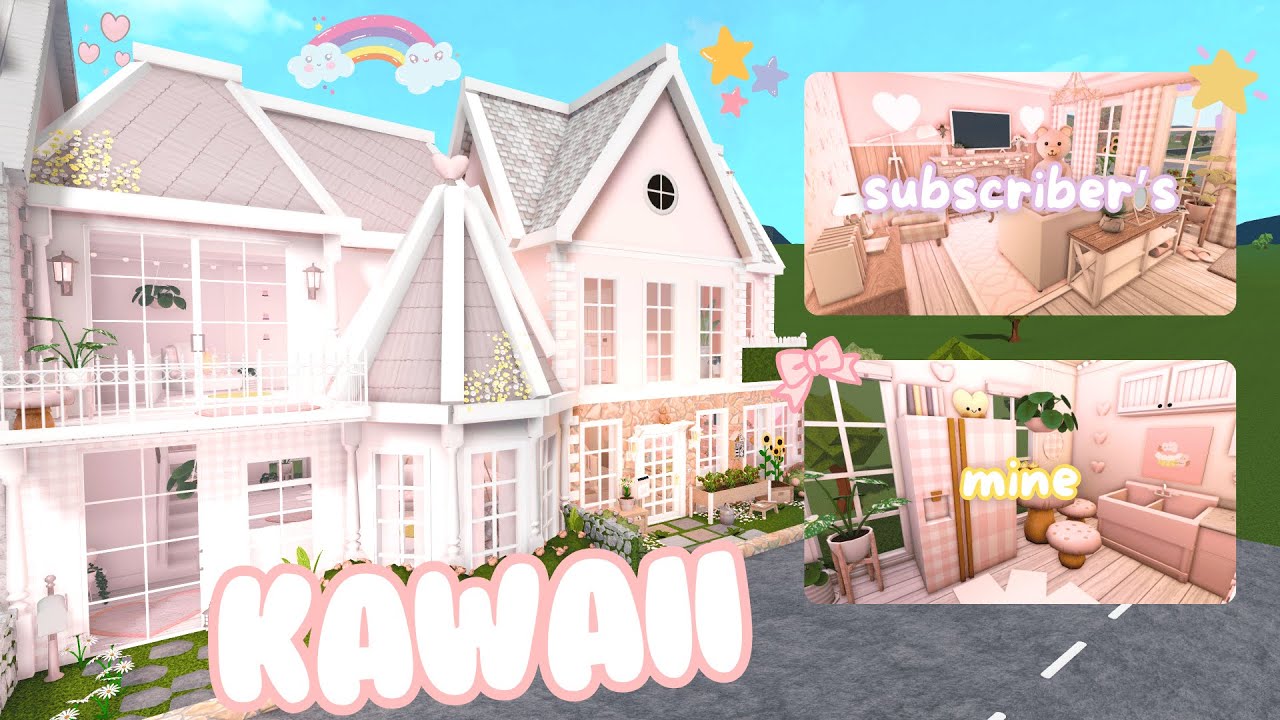 Subscribers Helped Build Kawaii Bloxburg Townhouses!