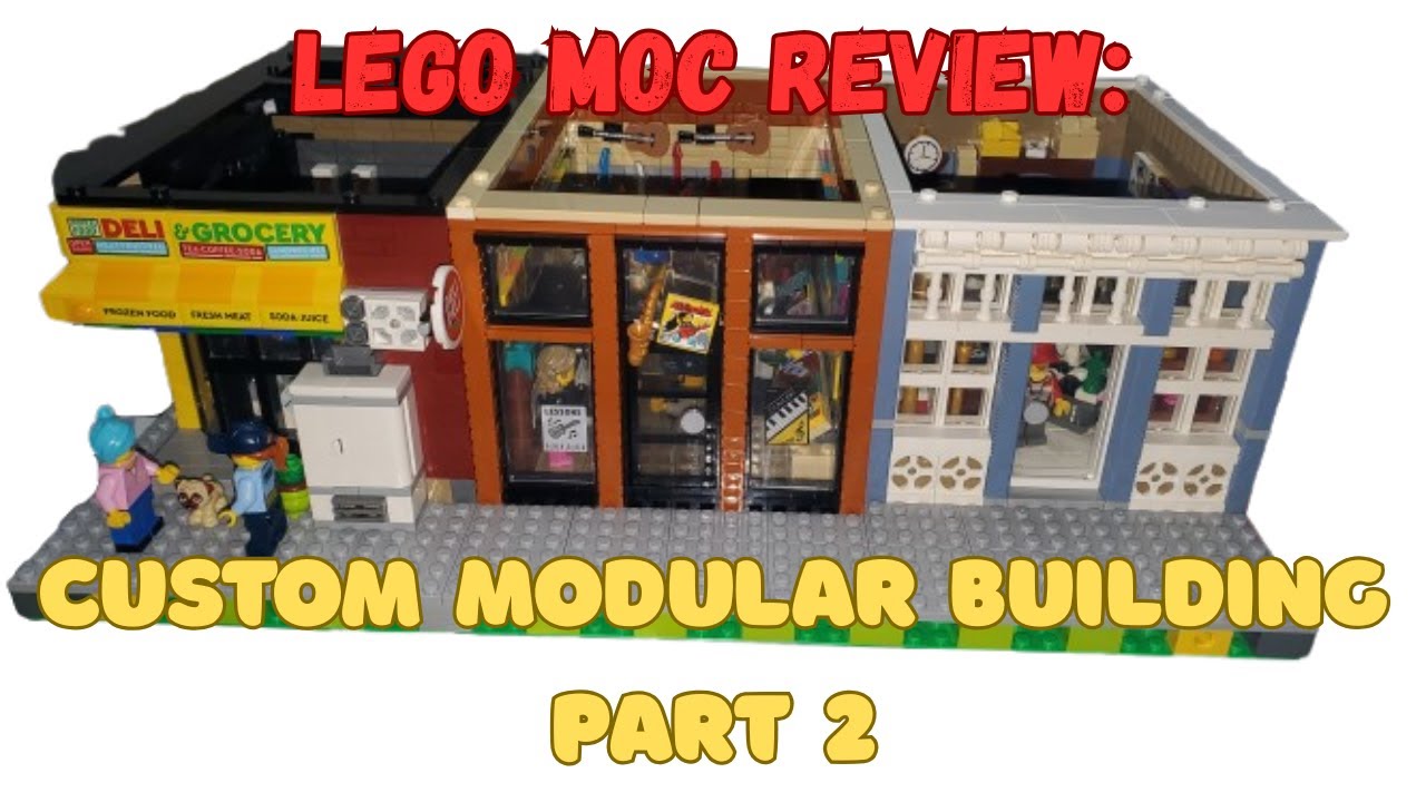 Lego MOC Review: Custom Corner Shop Modular | Part 2