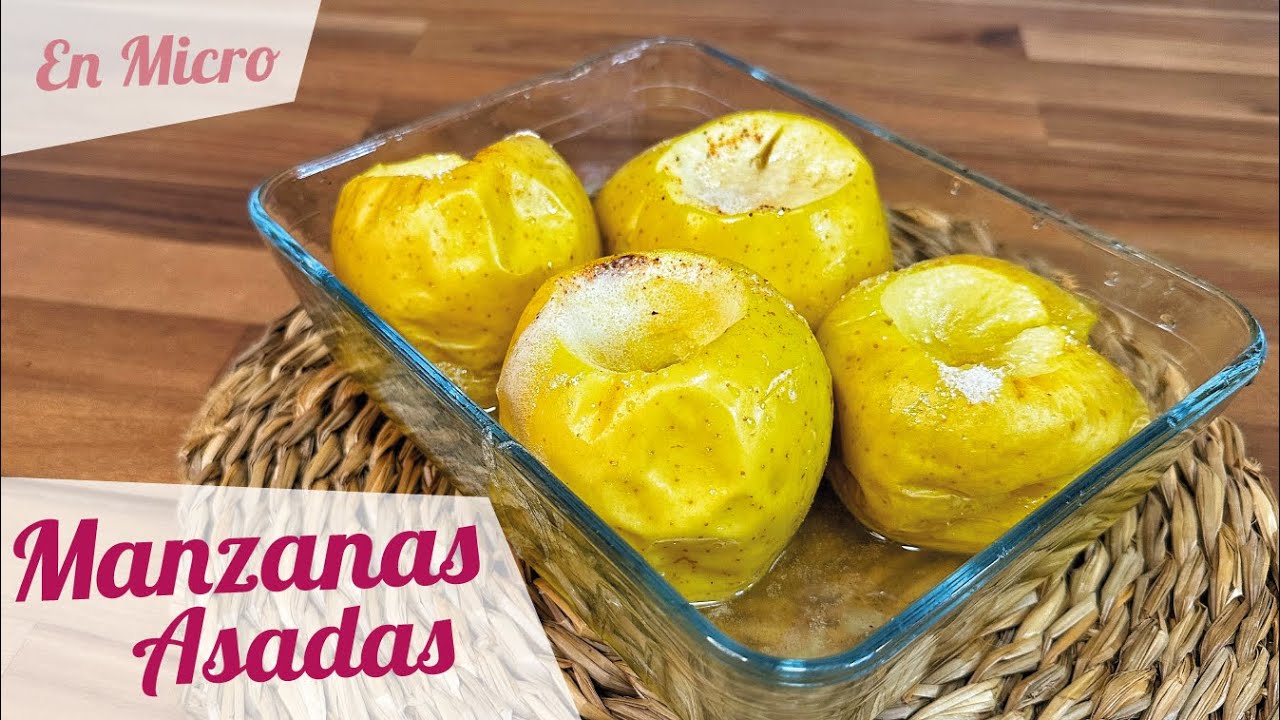 MANZANAS ASADAS EN MICROONDAS 🍏🍎 RECETA RÁPIDA Y FÁCIL