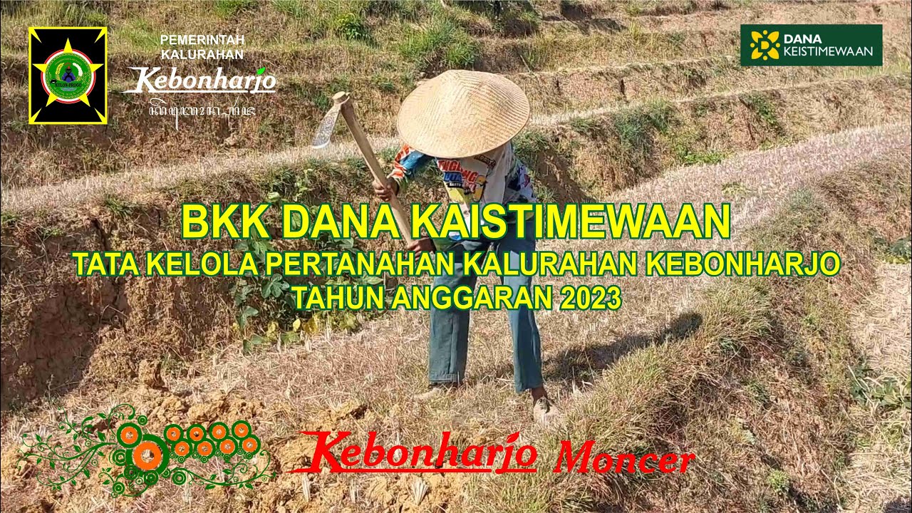 BKK Danais Tata Kelola Pertanahan Kalurahan Kebonharjo Tahun 2023