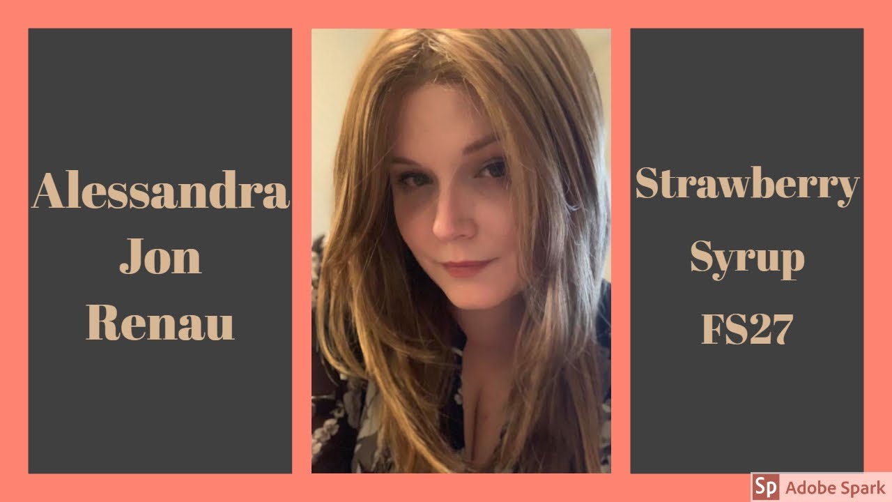 Обзор парика Alessandra от Jon Renau в цвете FS27 Strawberry Syrup
