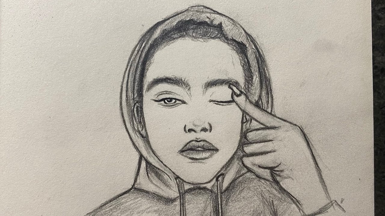 How to Draw a Girl from Front View