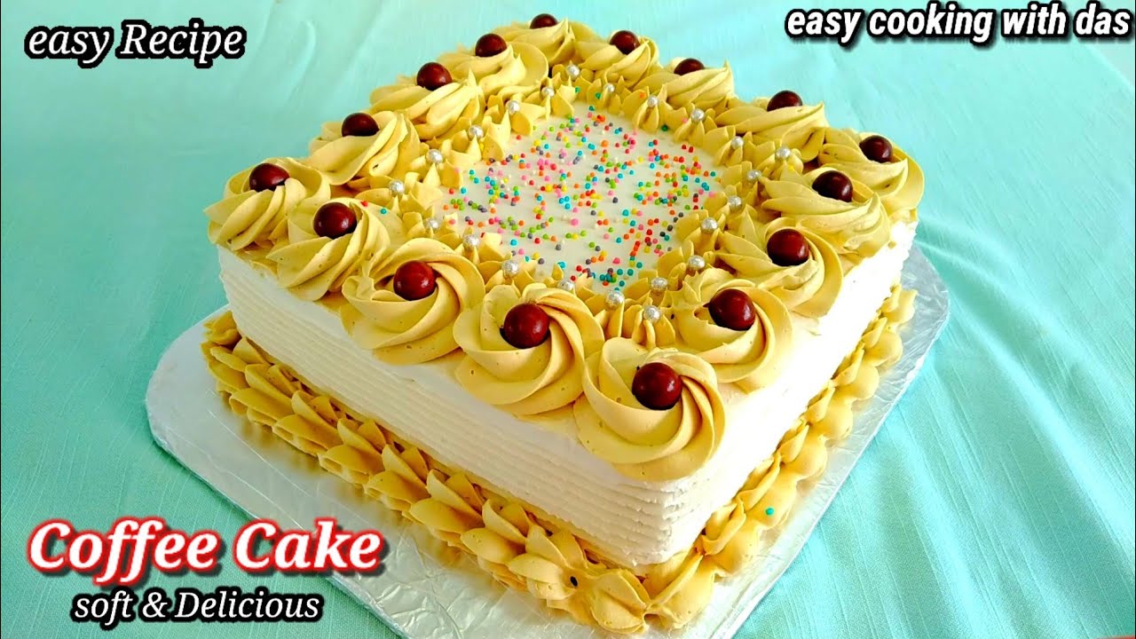 Coffee cake | Coffee sponge cake | Soft and fluffy cake  | easy cooking with das | Cake Recipe