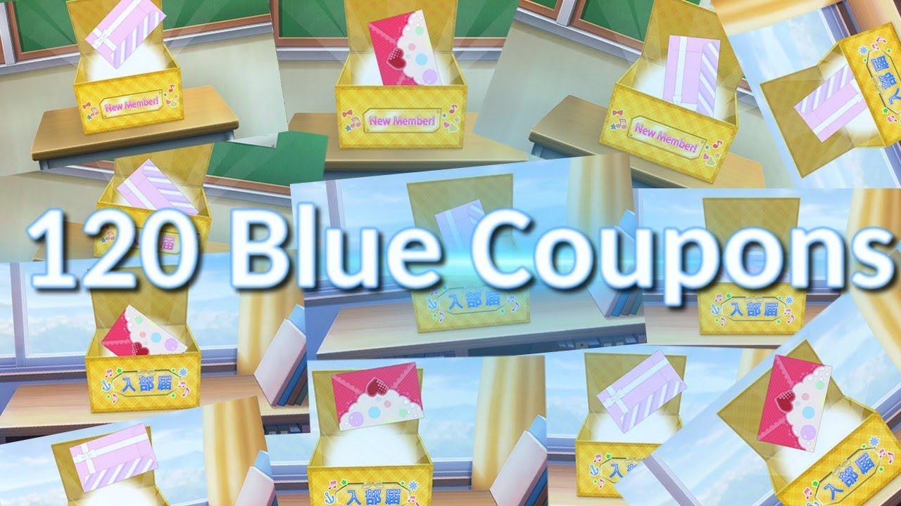 LLSIF: Blue Coupons scouting REVENGE ! (120 BC + 50gems)